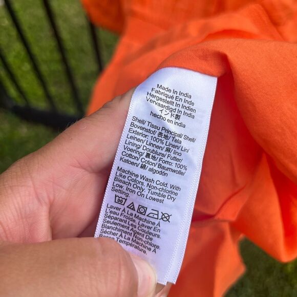 J Crew Palermo Linen Smock Waist Dress NWT - Picture 7 of 12